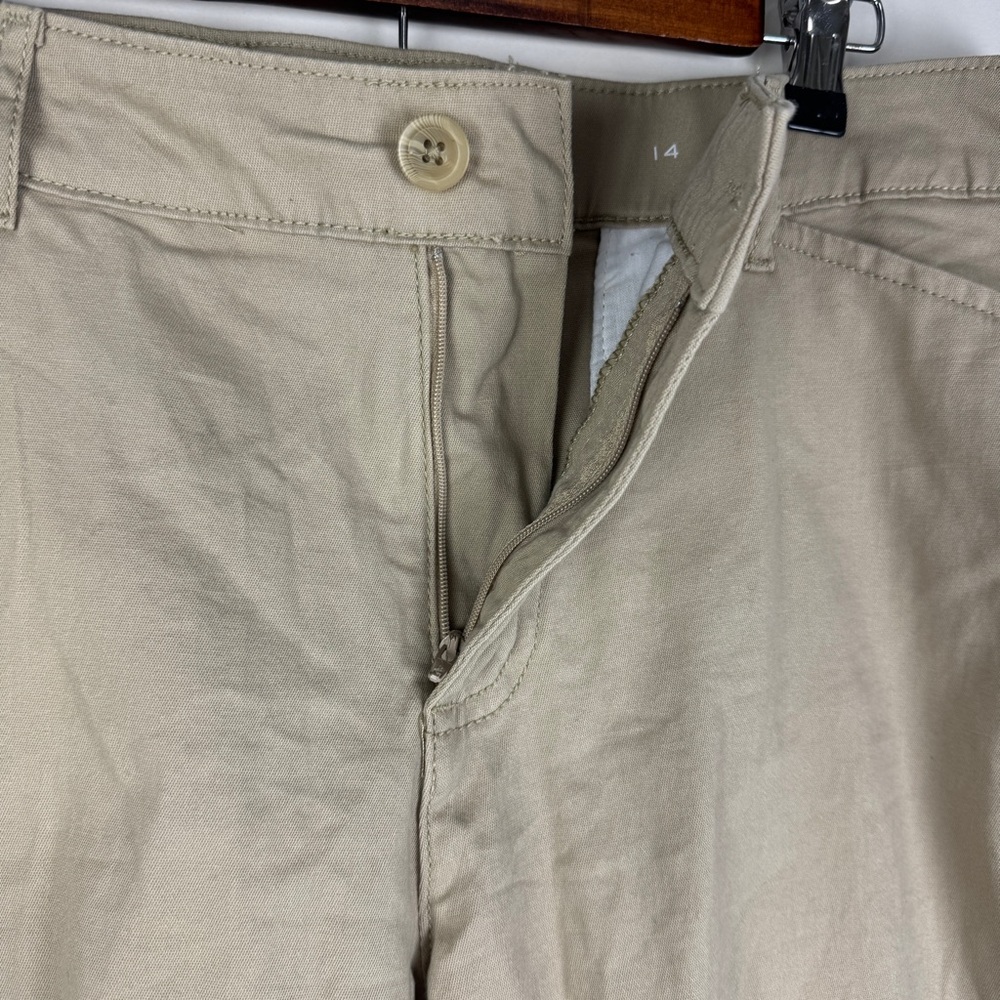 St. John's Bay High Rise Capri Pants Women's 14 Tan - Picture 5 of 9